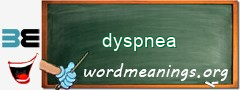WordMeaning blackboard for dyspnea